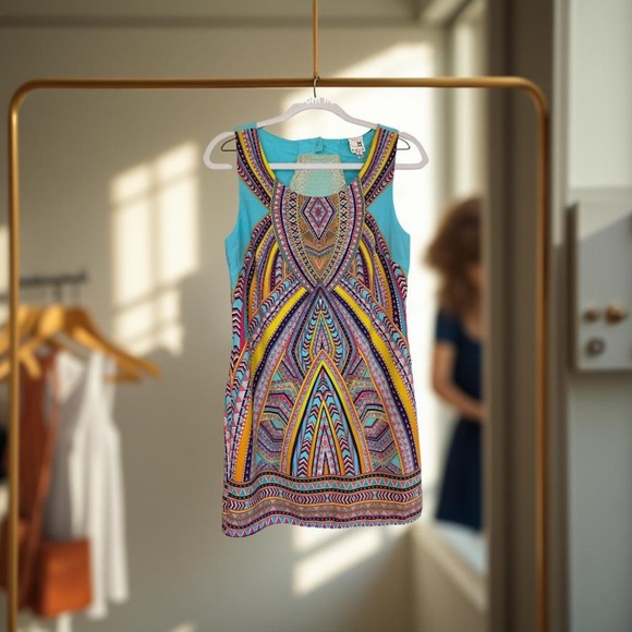 Pink Owl Dresses & Skirts - 2/$30 🅢🅐🅛🅔 🌻 NWOT!! ✮ Sleeveless Colorful Pattern Mini Dress • School • Party